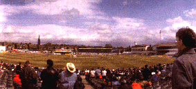 A WIDE 
ANGLE VIEW OF HEADINGLEY ON A FINE SUMMER'S DAY
